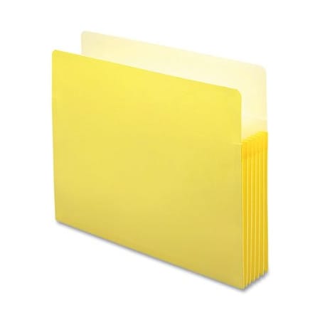Smead Smead, COLORED FILE POCKETS, 5.25in EXPANSION, LETTER SIZE, YELLOW 73243